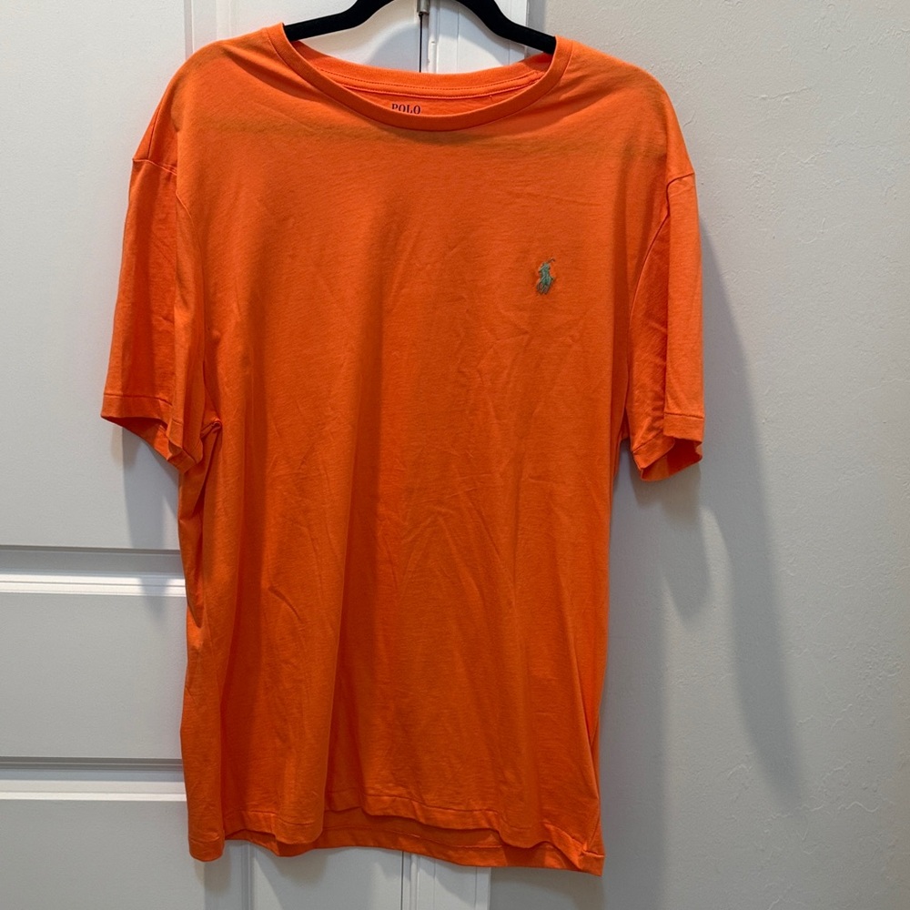 Polo by Ralph Lauren Men's Bright Orange Tee